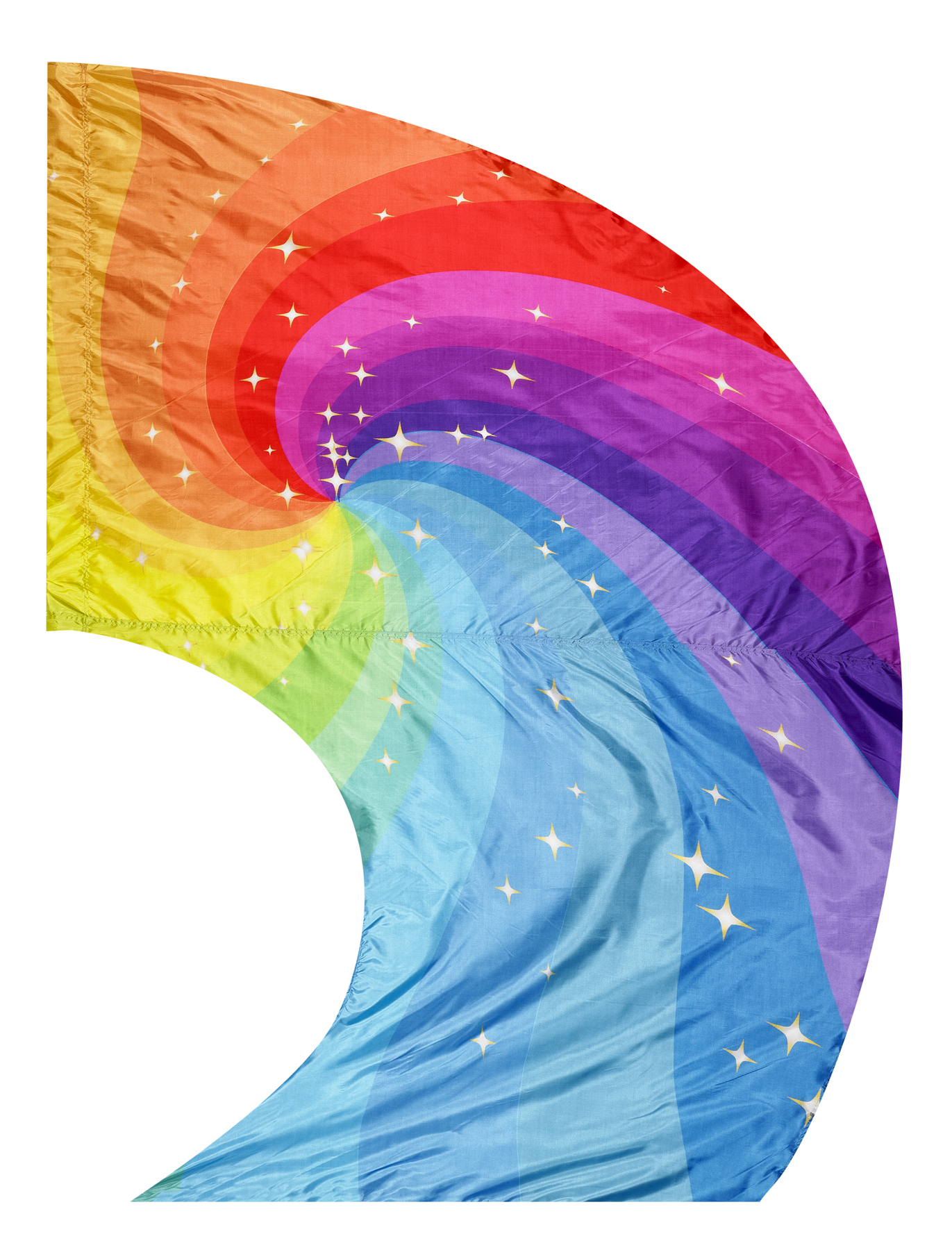 Dance Worship Wing flag rainbow