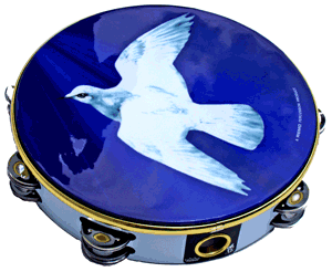 Tambourine Religious Dove Praise Worship