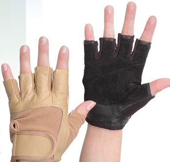 COLOR GUARD GLOVES TALON FINGERLESS NUDE BLACK