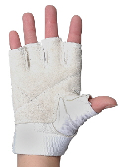 COLORGUARD GLOVES TALON FINGERLESS WHITE