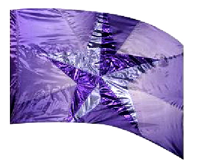 PURPLE STAR WORSHIP BANNER PRAISE FLAG WPISF98LG